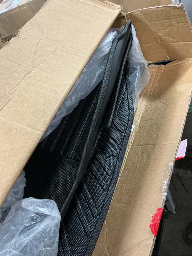 Condition photo showing As Is for Floor Mats for Kia Carnival MPV Hybrid 8 Seat 2025 (Not Fuel) Full Set All Weather Carnival MPV Floor Mats for Kia Carnival Accessories 2025 TPE Back Seat Cover Protector Black