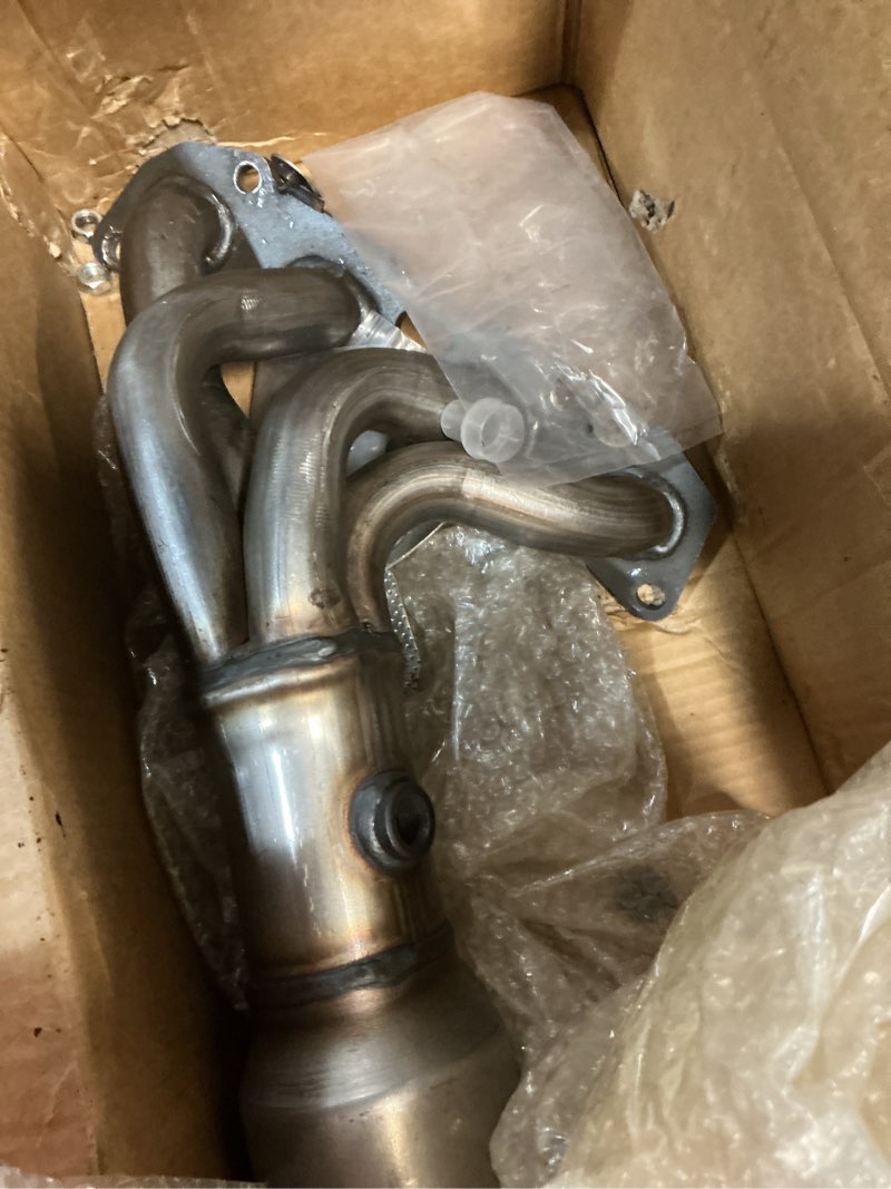 Condition photo showing As Is for woosphy manifold catalytic converter replacement for nissan frontier 2.5l 2005-2018 with all gaskets 51687643