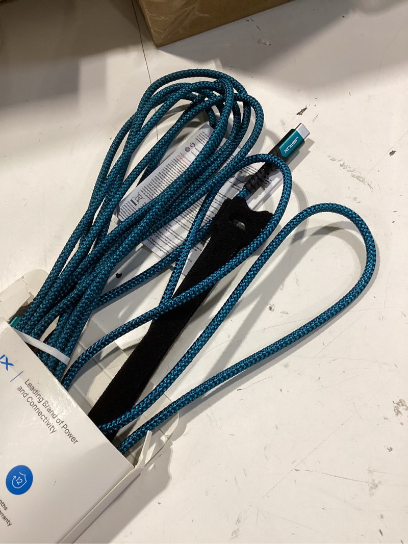 Condition photo showing Good Condition for jsaux 3-pack usb c to usb c cable 100w [10ft/6.6ft/3.3ft] compatible with iphone 17 air 16 15 pro max samsung galaxy s25 s24 carplay ipad pro, type c to c charger cable fast charging - green 10ft+6.6ft+3.3ft green
