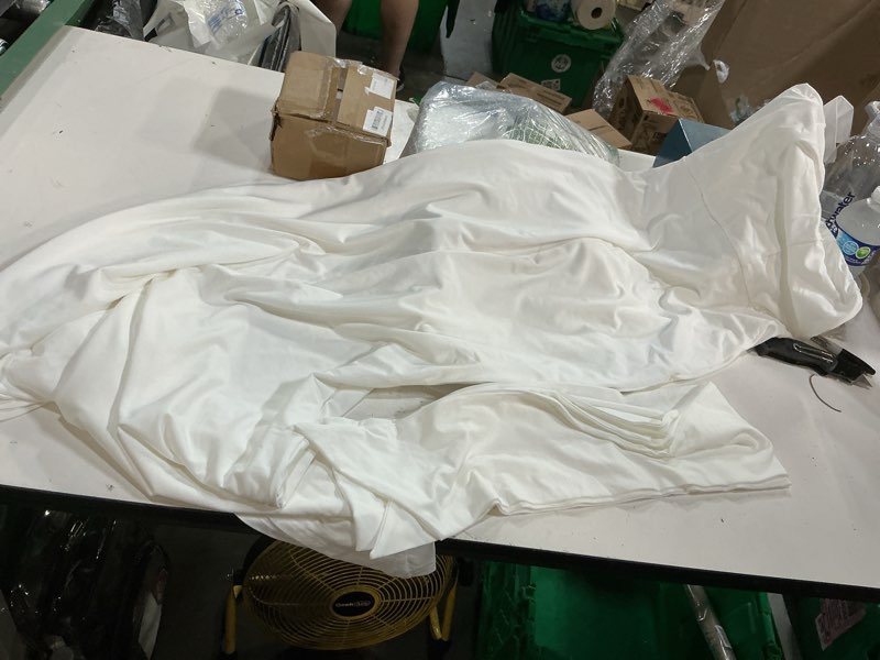 Condition photo showing Good Condition for auraxe 2026 women's bodycon formal maxi dresses elegant tube summer wedding guest cocktail party dress with scarf medium white