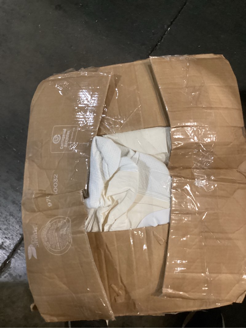 Condition photo showing As Is for tempur-adapt (supreme) 3" memory foam mattress topper, queen,white queen 3"