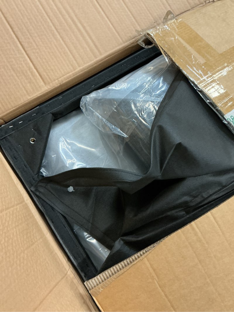 Condition photo showing As Is for classic 9-piece polyester sectional(incomplete box d)