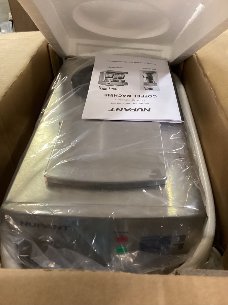 Condition photo showing Good Condition for 12-Cup Commercial Coffee Maker with Water Line 1.8L Auto-Filling Drip Coffee Maker Machine with 2 Glass Carafes and 2 Warmers Stainless Steel Pour over Coffee Brewer for Restaurant Office cafe 1.8L/Auto-Filling