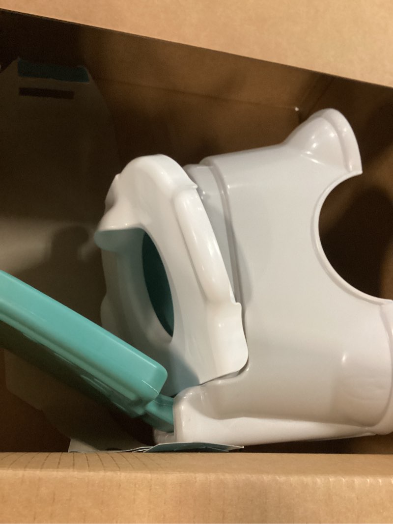 Condition photo showing Good Condition for fisher-price™ 3-in-1 toddler toilet training potty chair and step stool, with removable toilet ring