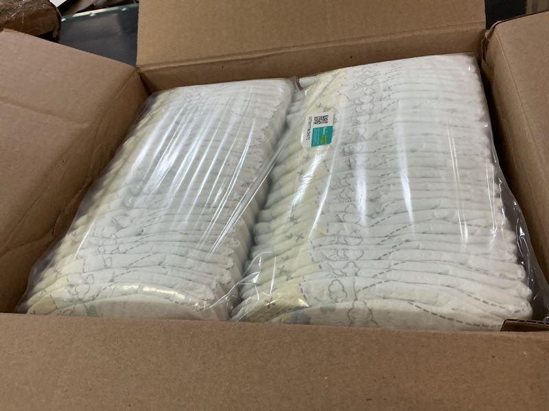 Condition photo showing New/Like New for pampers swaddlers diapers, size 1 (8-14 lbs), 198 count, absorbent, keeps baby dry and comfortable, skin safe disposable baby diaper (packaging may vary) size 1 198