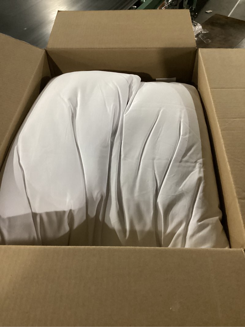 Condition photo showing As Is for Pillowflex Synthetic Down Pillow Insert - 24x24 Down Alternative, Large Euro Pillow, Square Ultra Soft Throw, Euro Bed Sham - 1 Decorative Form 24 Inch by 24 Inch