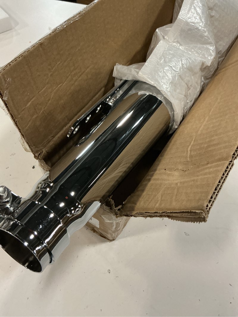 Condition photo showing Good Condition for Sporacingrts Stainless Steel Motorcycle Exhaust Muffler Silencer Pipe Inlet 1.46 1.54 1.65 1.77Inch Motorcycle Exhaust for Dirt Bike Street Bike Scooter(Silver) Sliver