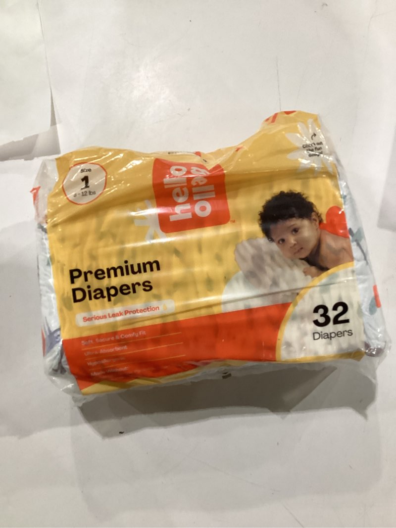 Condition photo showing Good Condition for hello bello premium baby diapers size 1, 32 count of disposable, extra-absorbent, hypoallergenic baby diapers with snug and comfort fit, sleepy sloth sleepy sloths size 1 (32 count)