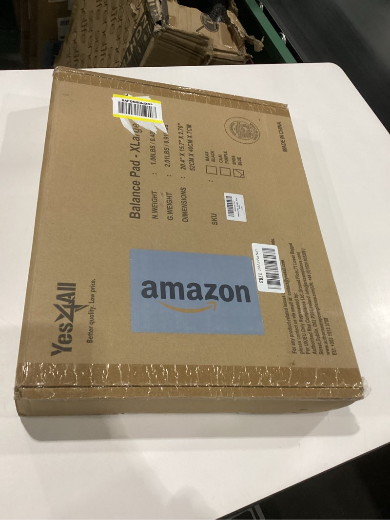 Condition photo showing New/Like New for Yes4All Balance Pad, Nonslip TPE Foam Balance Pad with Upgraded Sizes - L, XL, XXL Balance Mat for Fitness, Yoga & Stability Training - Multicolor Options I.Blue - XL - (19" x 15" x 2,25")