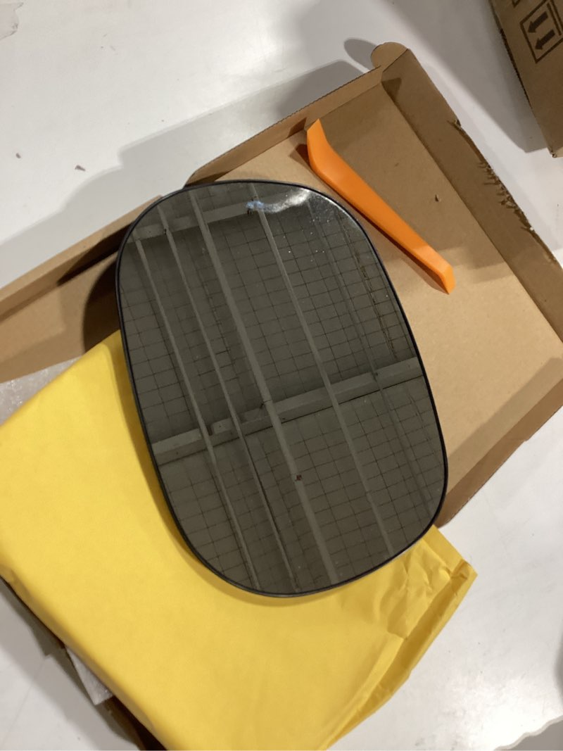 Condition photo showing Good Condition for driver side mirror replacement for dodge ram 1500 2500 3500 1998-2003, durango 1998 1999 2000 2001 2002 2003 2004 - left side mirror glass, rear view mirrors glass with power heated driver side (left)