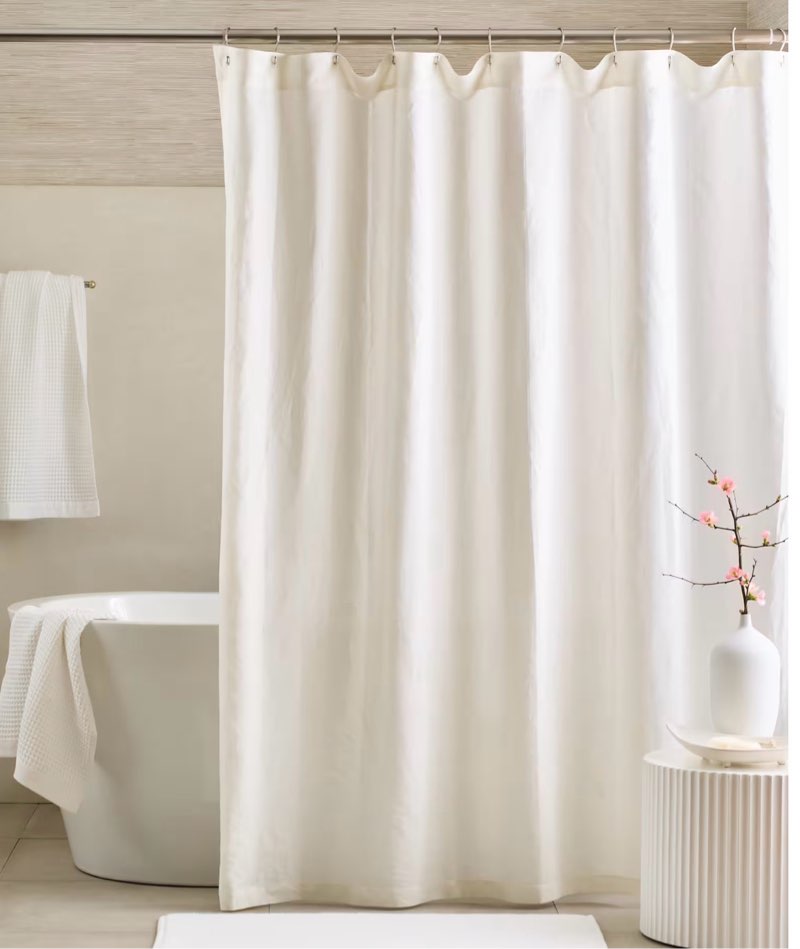European Linen Shower Curtain