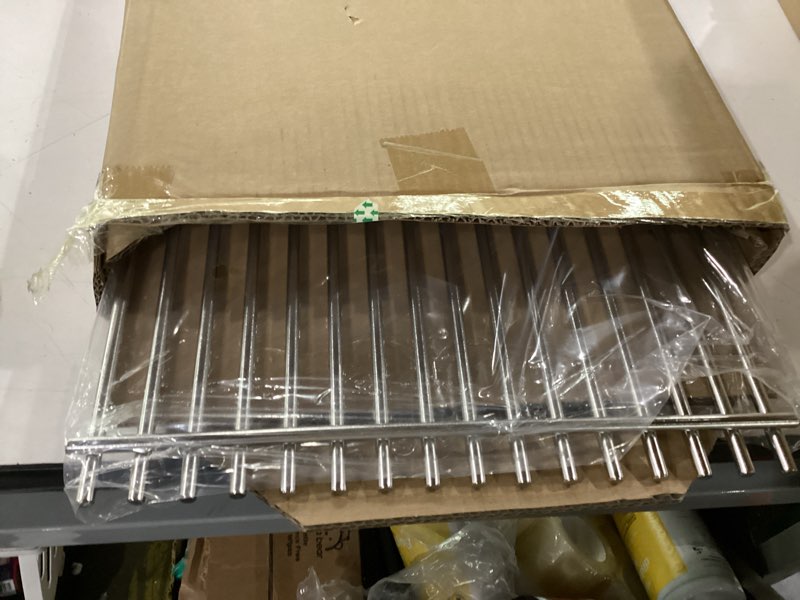 Condition photo showing New/Like New for 17.5" grill grates for weber spirit 300, spirit 700, genesis silver/gold/platinum b/c, genesis 1000-3500 (part #7638) 304 stainless steel 2-pack for weber spirit 300 and spirit ii 300 series