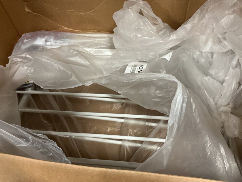 Condition photo showing Good Condition for regalo safety 38" baby gate for doorways & bottom of stairs, pressure mount design for babies, toddlers & pets, tested & safe for 30 years, american designed, american owned, white white 29-38.5"w x 30"h