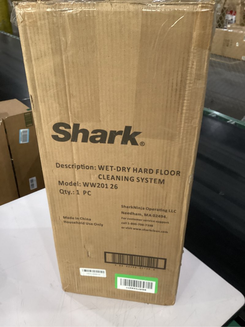 Condition photo showing As Is for shark wet dry floor cleaning solution