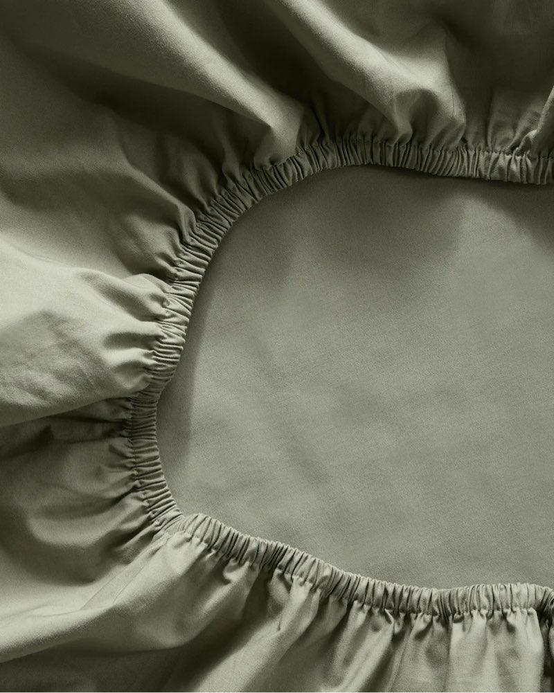 classic organic percale fitted sheet set queen size 3pcs 