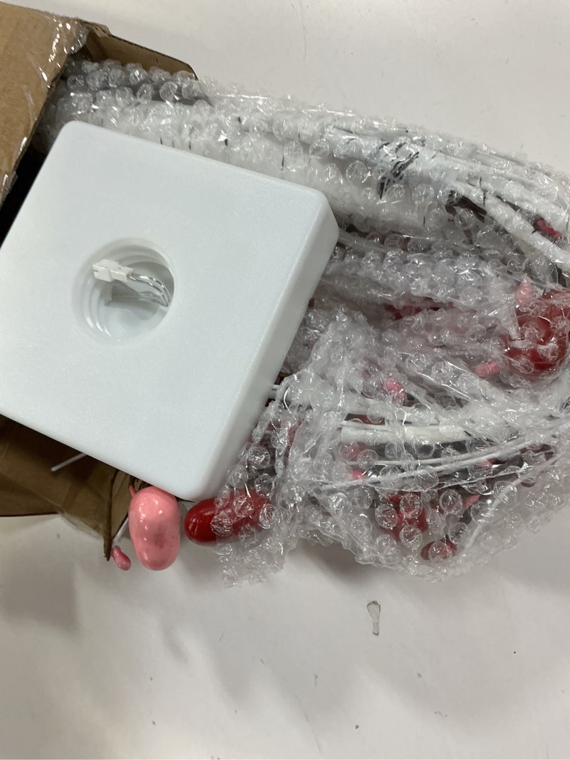 Condition photo showing Good Condition for Baquler 2 PC Valentines Day LED Lighted Birch Trees with Heart Shaped Berry Picks Lighted Artificial Light up Pre Lit Tabletop Tree 24 Inch Valentines Day Decoration for Home Indoor Home Table