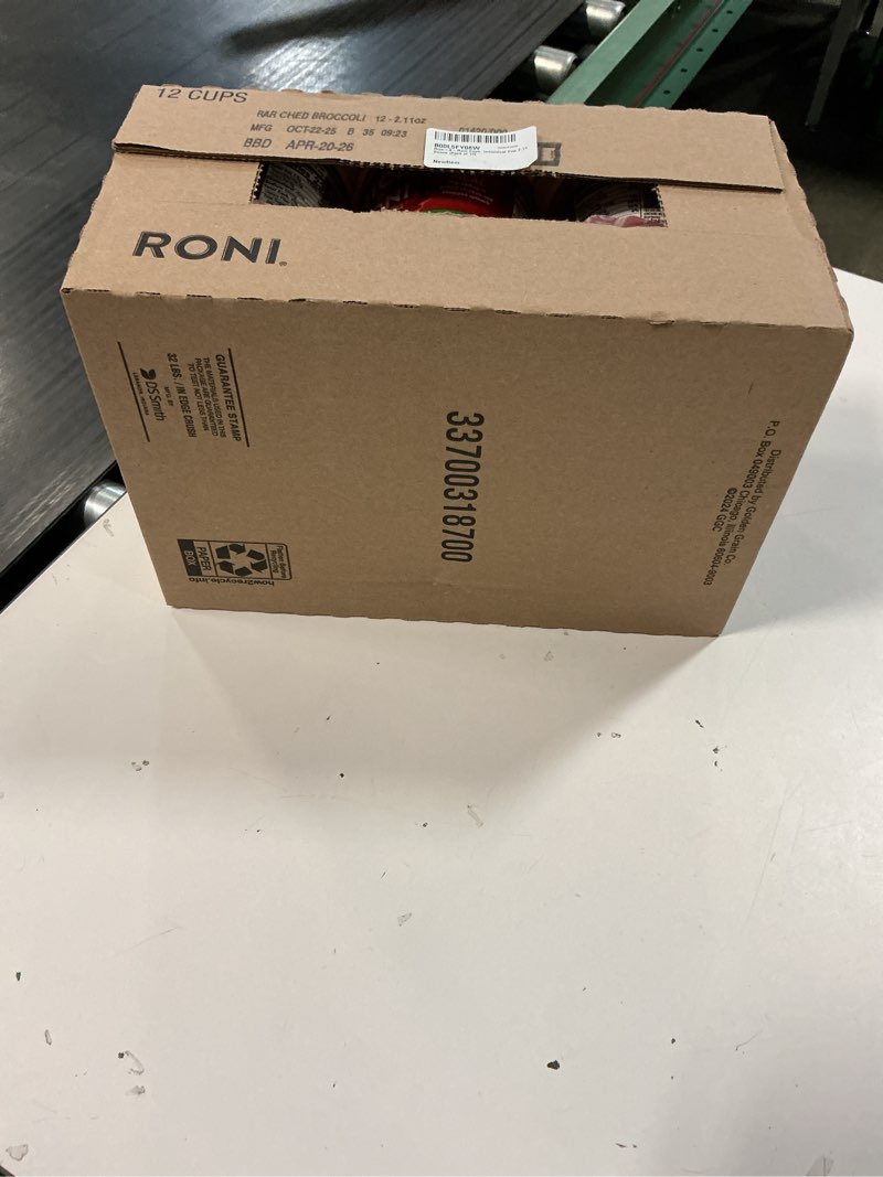 Condition photo showing New/Like New for (best by apr / 20 /26 ) rice-a-roni cups, individual cup 2.25 ounce (pack of 12) cheddar broccoli 2.25 ounce (pack of 12)