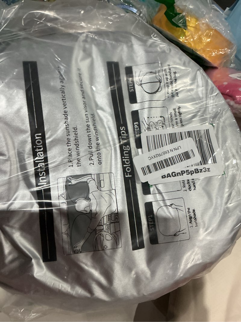 Condition photo showing As Is for car windshield sun shade compatible with 2020 2021 2022 2023 2024 2025 2026 ford explorer accessories sunshade custom for explorer suv st xlt, limited, platinum windshield cover sun visor for 2020-2026 ford explorer