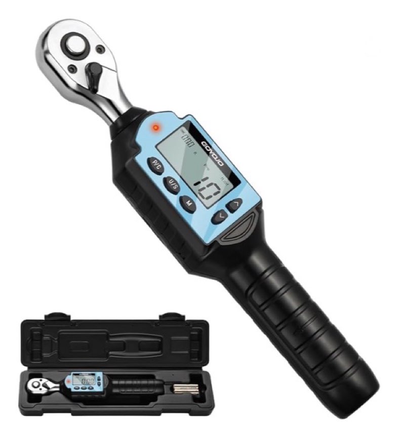 1/4-Inch Drive Torque Wrench 20-220in.lb/2.3-24.9Nm, ±3% Precision Dual Direction Torque Wrenches wi