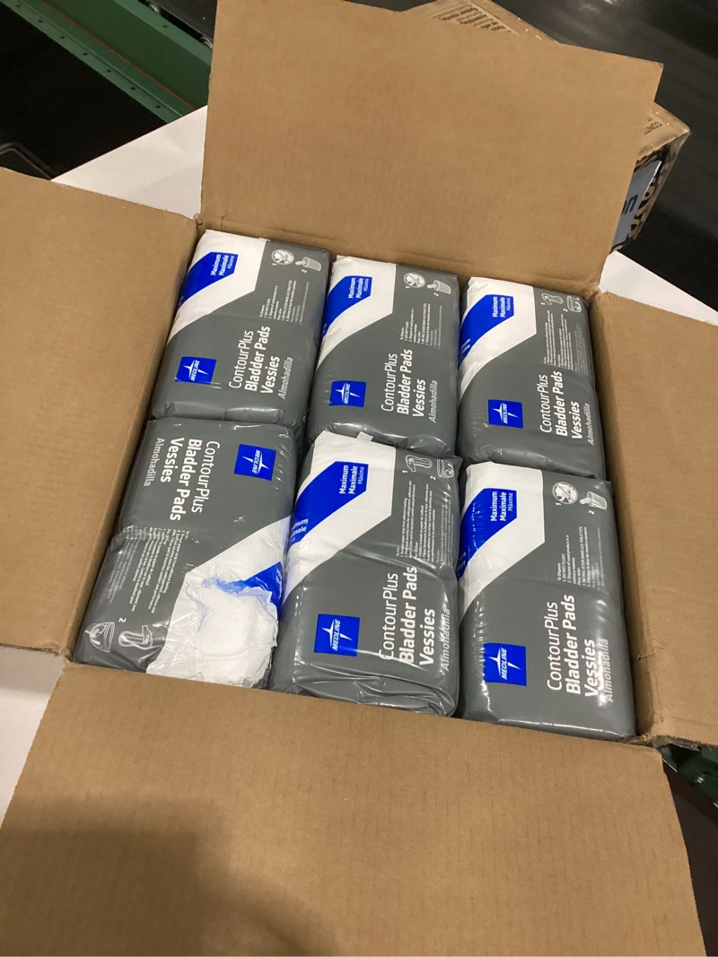 Condition photo showing New/Like New for Medline ContourPlus Bladder Control Incontinence Pads, Maximum Absorbency, 6.5" x 13.5", 28 Count (Pack of 6) Maximum Absorbency Count of 168