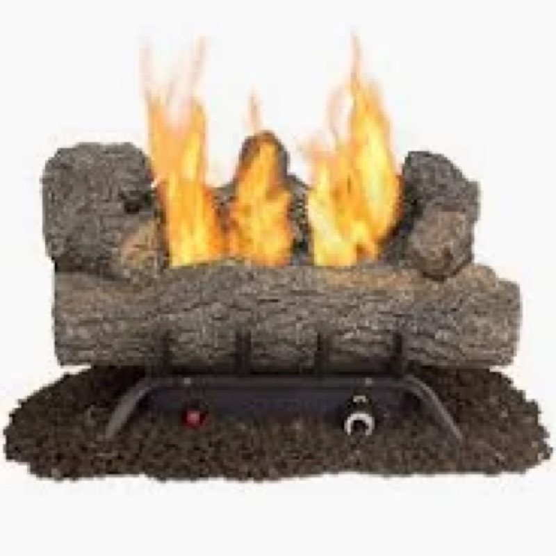 Master Forge 19.75-in 30000 -BTU Dual Fuel Dual -Burner Vent-free Gas Fireplace