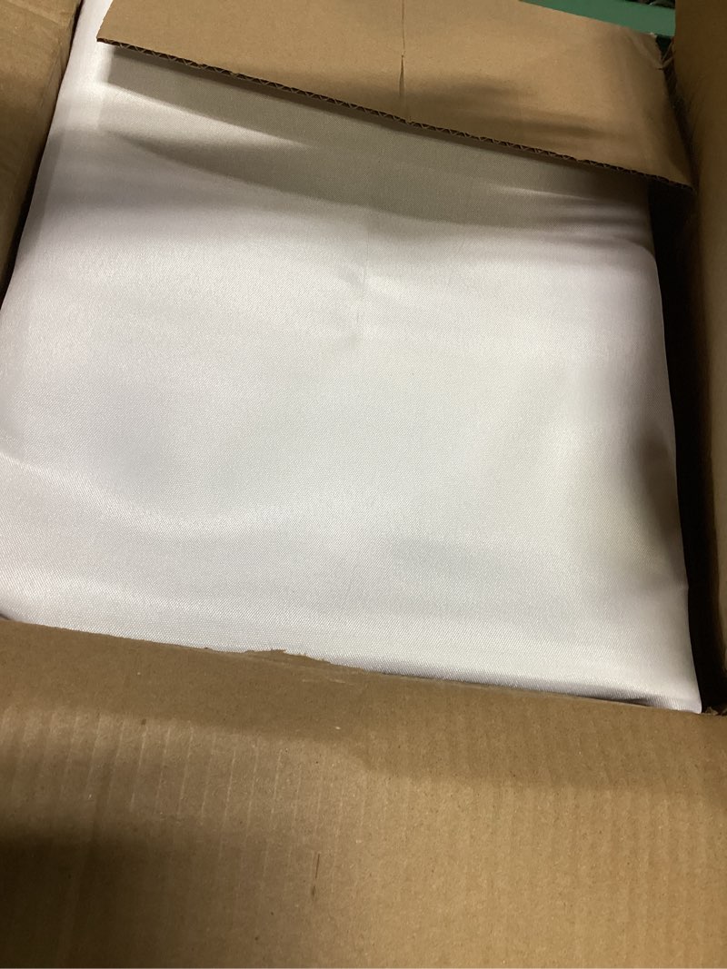 Condition photo showing Good Condition for fitable white tablecloths for rectangle tables, 6 pack - 70 x 120 inches - reusable and washable table clothes for 6-8 ft tables, polyester fabric table covers for wedding, party, banquet white 70x120 in, 6 pack