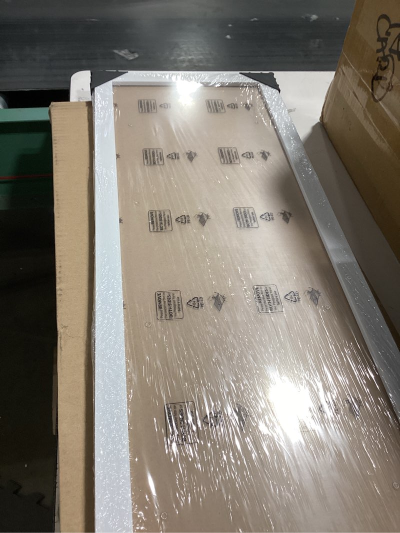 Condition photo showing Good Condition for 8x24 Frame Rustic White, Distressed 24x8 Picture Frame, Art Pic Hanging Poster Frame, 8 by 24 Gallery Family Concert Portrait Wall Photo Frame Anniversary/Birthday/Wedding/Thank you/Christmas Gift White 8x24in