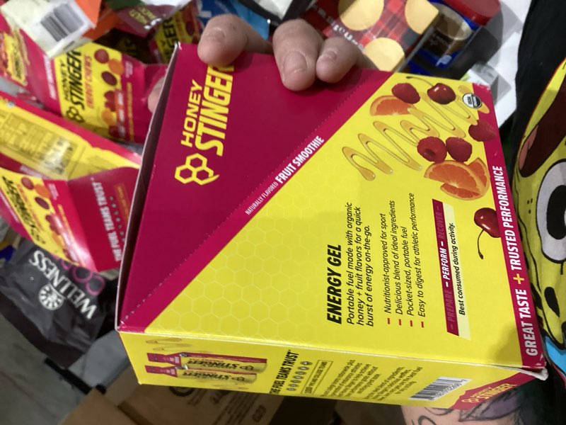 Condition photo showing New/Like New for Honey Stinger Organic Fruit Smoothie Energy Gel, Gluten Free & Caffeine Free, for Exercise, Running and Performance, Sports Nutrition for Home & Gym, Pre and Mid Workout, 12 Pack, 13.2 Ounce