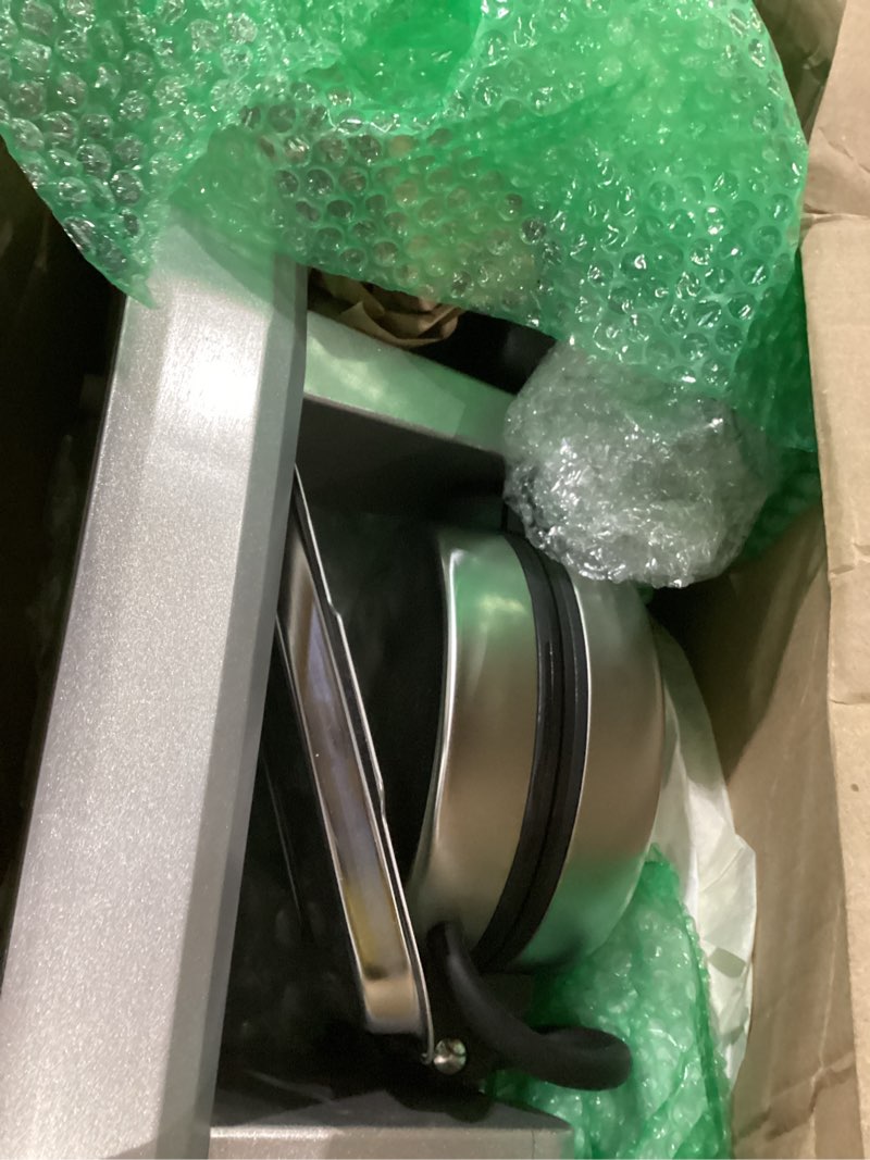 Condition photo showing As Is for waring commercial belgian waffle maker, 25 waffles per hour, rotary feature for even baking, triple-coated nonstick plates, nsf certified, ww180x single belgian waffle maker | 120v, 1200w