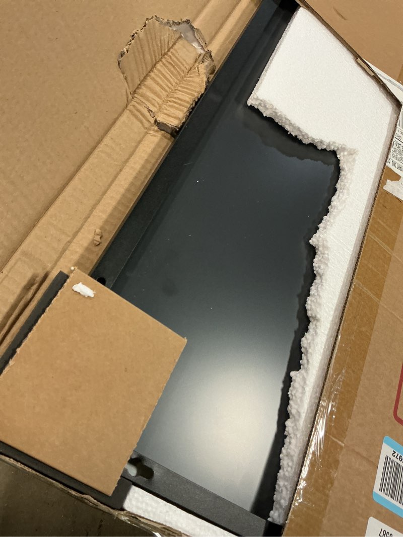 Condition photo showing Good Condition for Full Length Mirror, Standing Large Floor Mirror with Aluminum Frame for Bedroom, Living Room, Bathroom(Black) Matte Black 56"L x 15"W