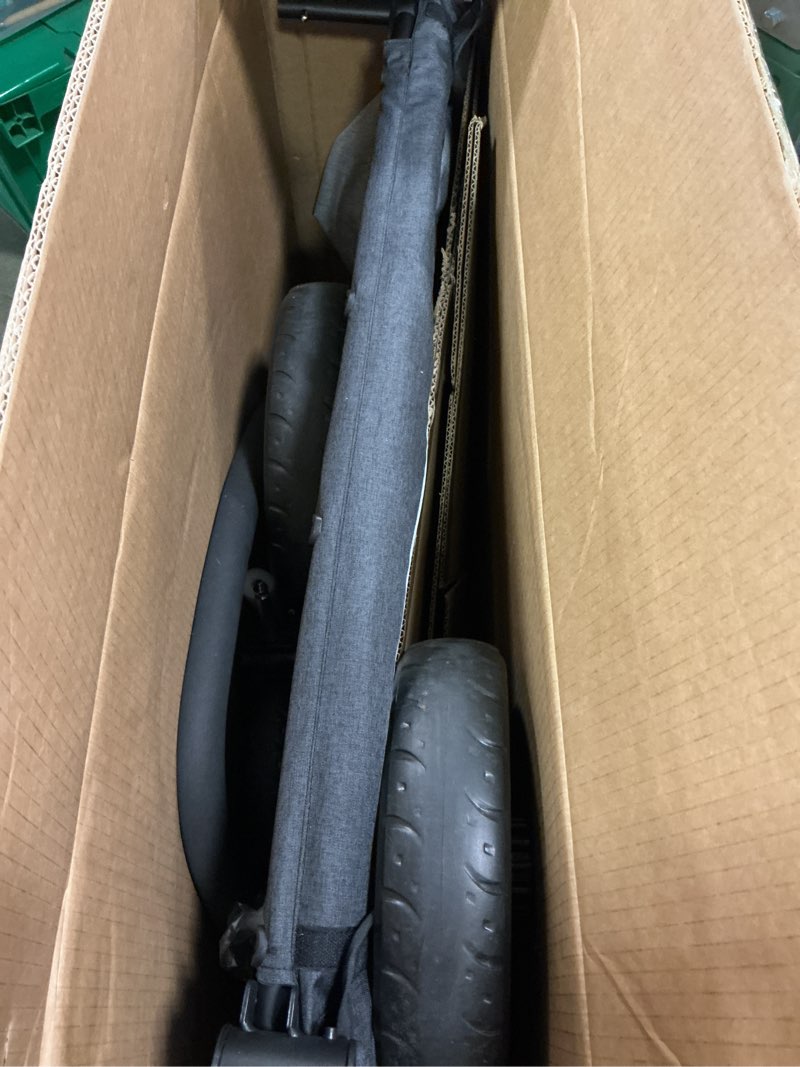 Condition photo showing As Is for Large Dog Stroller - Dual Entry Safety Folding Pet Stroller with Adjustable Handle, All-Terrain 4-Wheel, 160 lbs Weight Capacity for Travel & Outdoor Adventures - Gray Grey