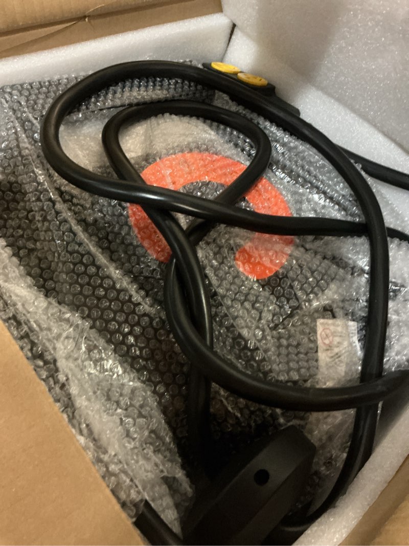 Condition photo showing Good Condition for dewenwils retractable extension cord reel, 40ft 10awg/3c sjtw heavy duty power cord, 4 grounded outlets, 20 amp circuit breaker, 2500w, 180° swivel bracket for ceiling/wall mount, etl listed 10awg/3c 40ft