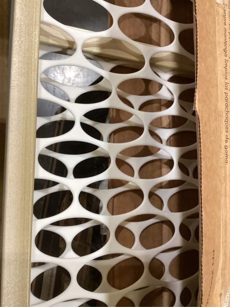 Condition photo showing Good Condition for toddleroo by north states - quick-fit oval mesh wooden baby gate: pressure mounted baby gate for doorways - adjustable 26.5 to 42 inches wide - 23 inches tall temporary gate 1-pack