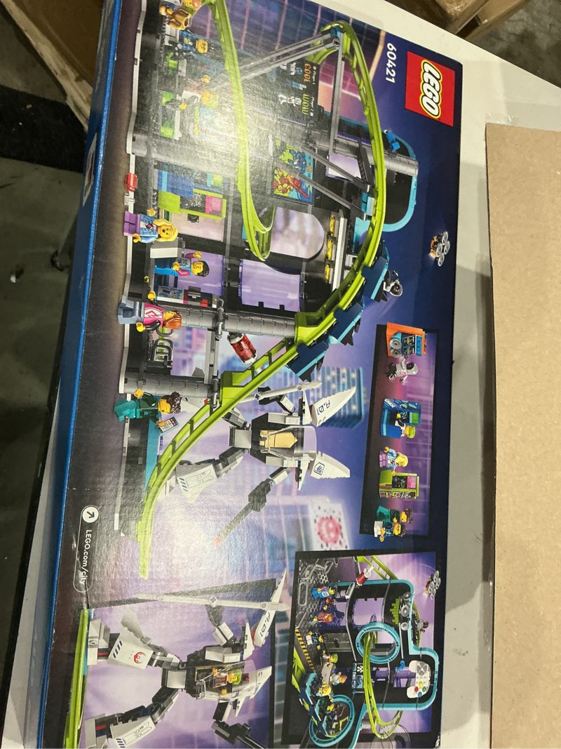 Condition photo showing New/Like New for lego city robot world roller coaster building set - kids engineering toy with posable mech suit for boys & girls, ages 8+ - gift ideas for christmas - 60421