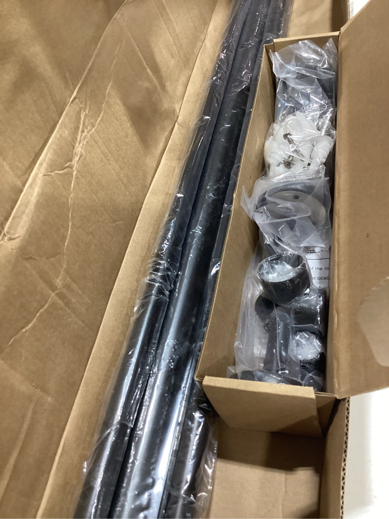 mode cambria designer series - premium 7 foot custom double curtain rod - 1-1/8 inch large diameter 