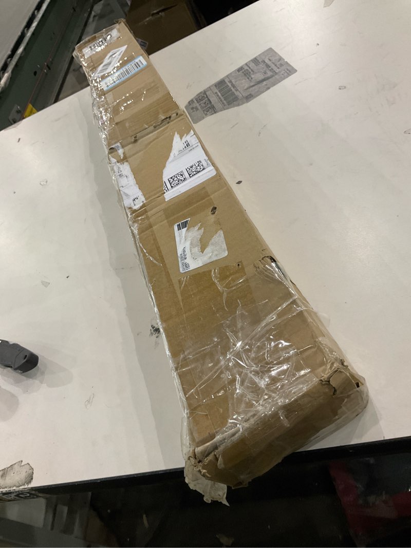 hermosa 86-128 inch adjustable curtain rod set, 5/8 inch diameter in walnut