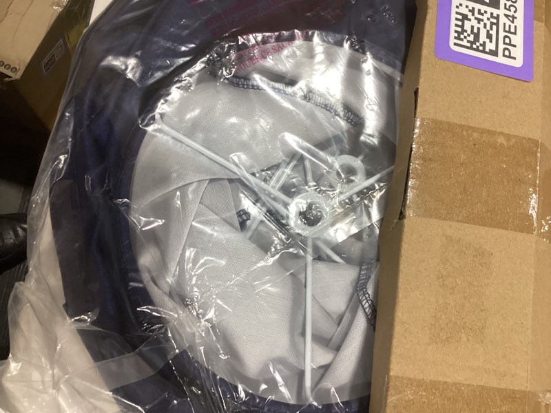 Condition photo showing New/Like New for Fabric lamp shades,Lamp shades set of 2, boho lamp shade,linen lamp shade,10" Top x 14" Bottom x 10.5" High(Spider),blue lampshades for floor lamps,living room lamp shades set of 2 white 10*14*10.5"