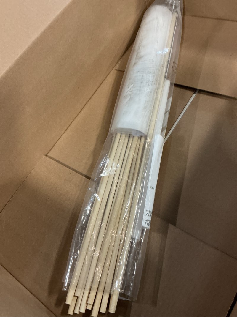 Condition photo showing Good Condition for 12 Pack 12 x 18 Inch White Stick Flags Small Solid Color Handheld Flags with 24" Wooden Stick and Spear Tip for Garden Backyard Playground Decoration DIY Graffiti