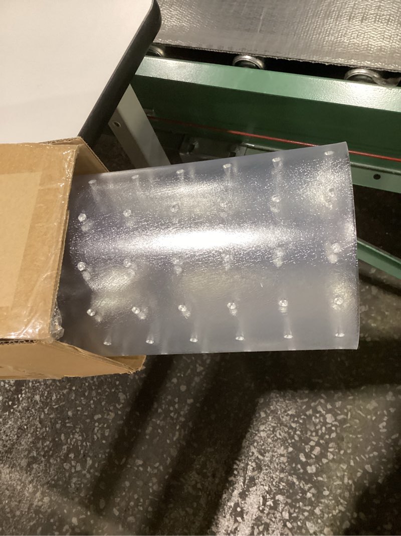 Condition photo showing New/Like New for Chair Mat for Carpet, 36" x 48" Easy Glide Desk Chair Mat for Carpeted Floors, Beveled Edge Vinyl Mat with Grips, Heavy Duty Carpet Protector for Home Office, Clear 48" x 36" (for carpets) Clear (for Carpets)