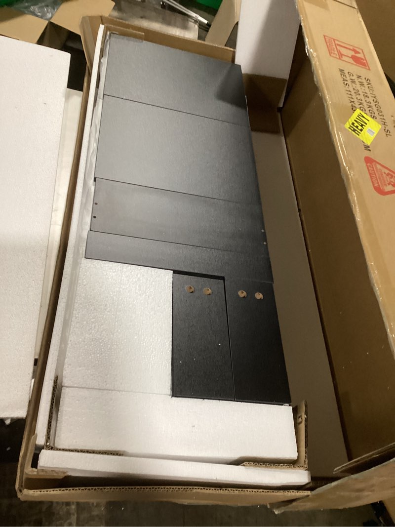 Condition photo showing New/Like New for Iwell Tall Black Bathroom Cabinet with 2 Doors and 1 Drawer, Bathroom Storage Cabinet with Adjustable Shelves, Narrow Storage Unit for Living Room, Entryway, Kitchen, Black