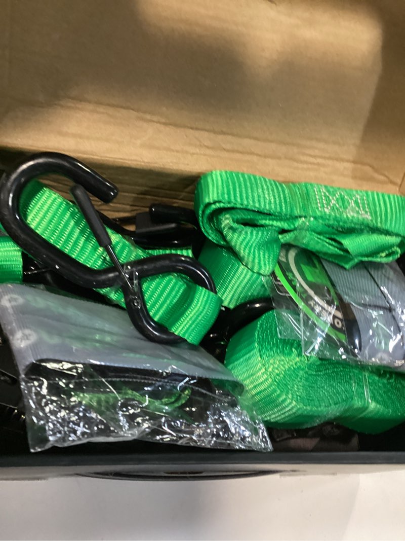 Condition photo showing New/Like New for rhino usa e track retractable ratchet tie down straps - 3033lb breakstrength - only for e track rail