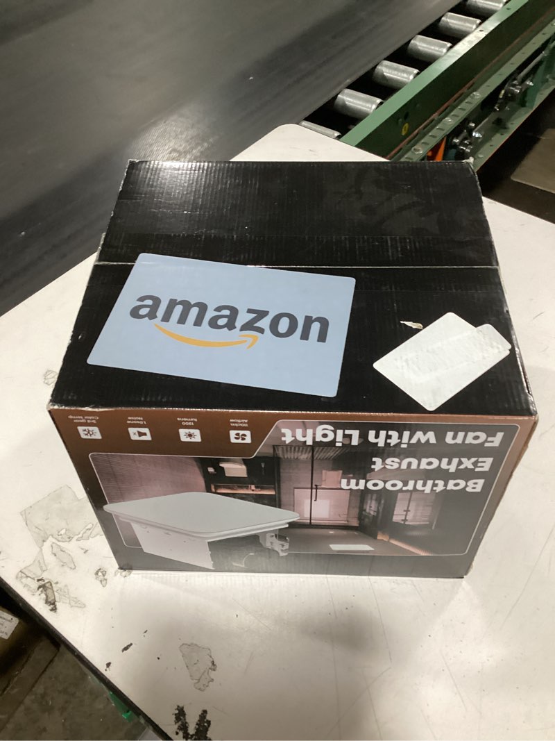 Condition photo showing New/Like New for Fitop Bathroom Exhaust Fan with Light, 110 CFM 43W 1200LM Ceiling Mount Shower Ventilation Exhaust with Light, 1.0 Sones Bathroom Vent with Light, Bathroom Fan LED Light 3000K/4000K/5000K White
