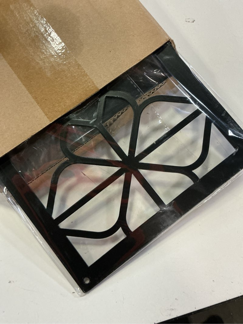 Condition photo showing New/Like New for black metal wall art decor, minimalist retro line wall candle holder set of 2, for living room, dining room, bedroom, bathroom (16.5 x 7 in) black 16.5x7 inches