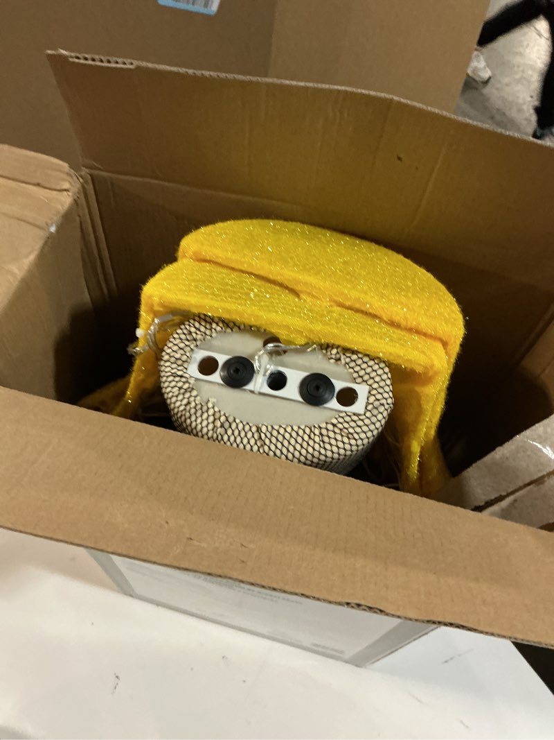 Condition photo showing As Is for Kurt Adler 28 Inch Leg Lamp 3D Tinsel Lighted Lawn decor