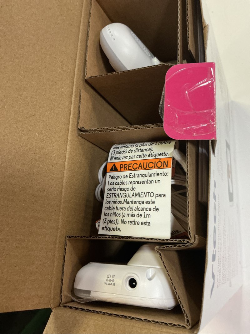 Condition photo showing As Is for vtech 2.8" digital video baby monitor with night light - white - vm3258