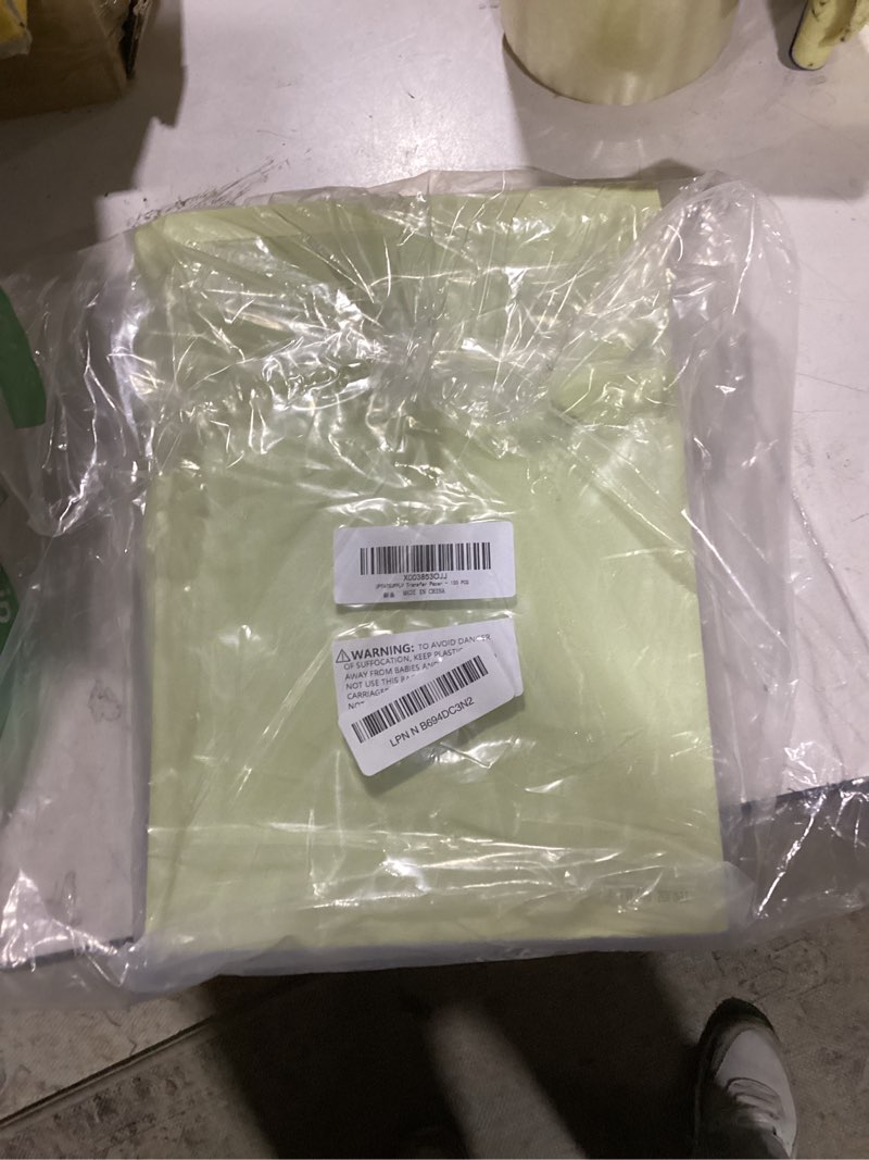 Condition photo showing As Is for tattoo transfer paper - 100 pcs stencil paper, 4 layers 8.5" x 11" a4 size thermal stencil paper for tattoo transfer kit supplies 8.5in x 11in (100 sheets)