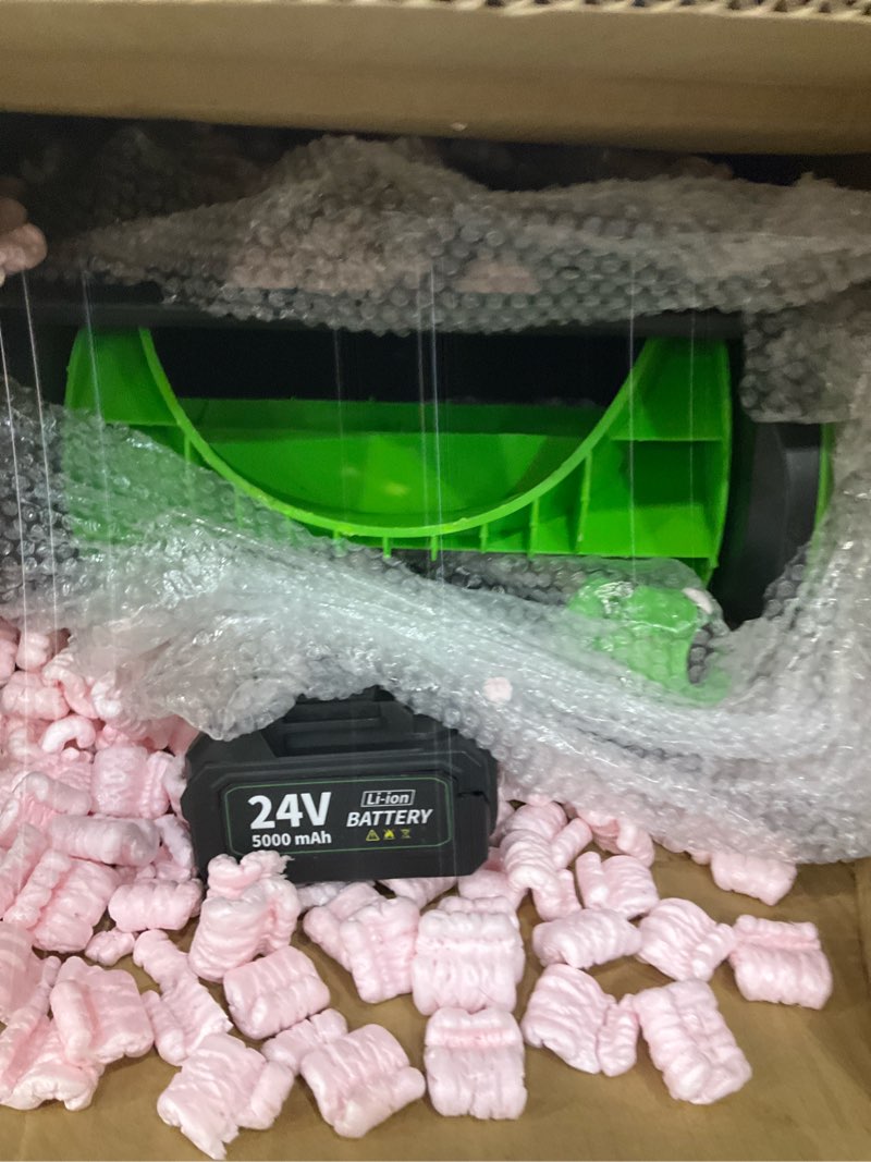 Condition photo showing As Is for 24v Li-ion battery 