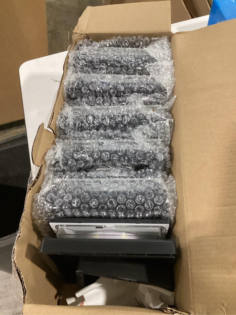 Condition photo showing Good Condition for aponuo 6 pack fence post solar lights, 2 modes(warm/cool light) outdoor waterproof 4x4 post solar lights, solar powered garden, patio, deck decor for 4x4, 5x5, 5.5x5.5 wood & vinyl posts, black black 6 pack