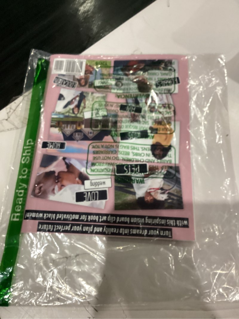 Condition photo showing As Is for Vision Board Clip Art Book for Black Women: Create Powerful Vision Boards from 300+ Inspiring Pictures, Words and Affirmation Cards (Vision Board Magazines) (Vision Board Supplies)