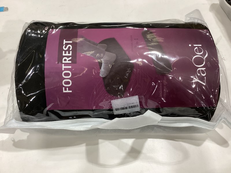 Condition photo showing New/Like New for Zaqei Foot Rest Under Desk Ergonomic Velvet Footstool with Massage Roller Improves Posture Relieves Plantar Fasciitis Reduces Fatigue for Office Home Gaming Adjustable Non Slip Washable Cover